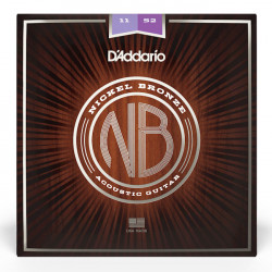 D'ADDARIO NB1152 NICKEL BRONZE CUSTOM LIGHT (11-52)